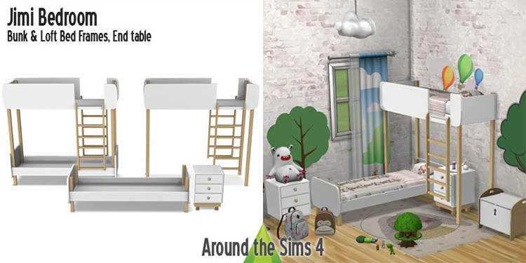 Sims 4 Bunk Bed Cc Mods For All Ages, Sims 4 Toddler Bunk Beds