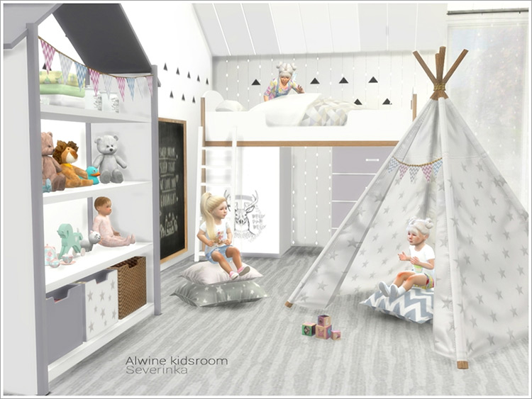 tsr sims 4 kids room stuff canopy