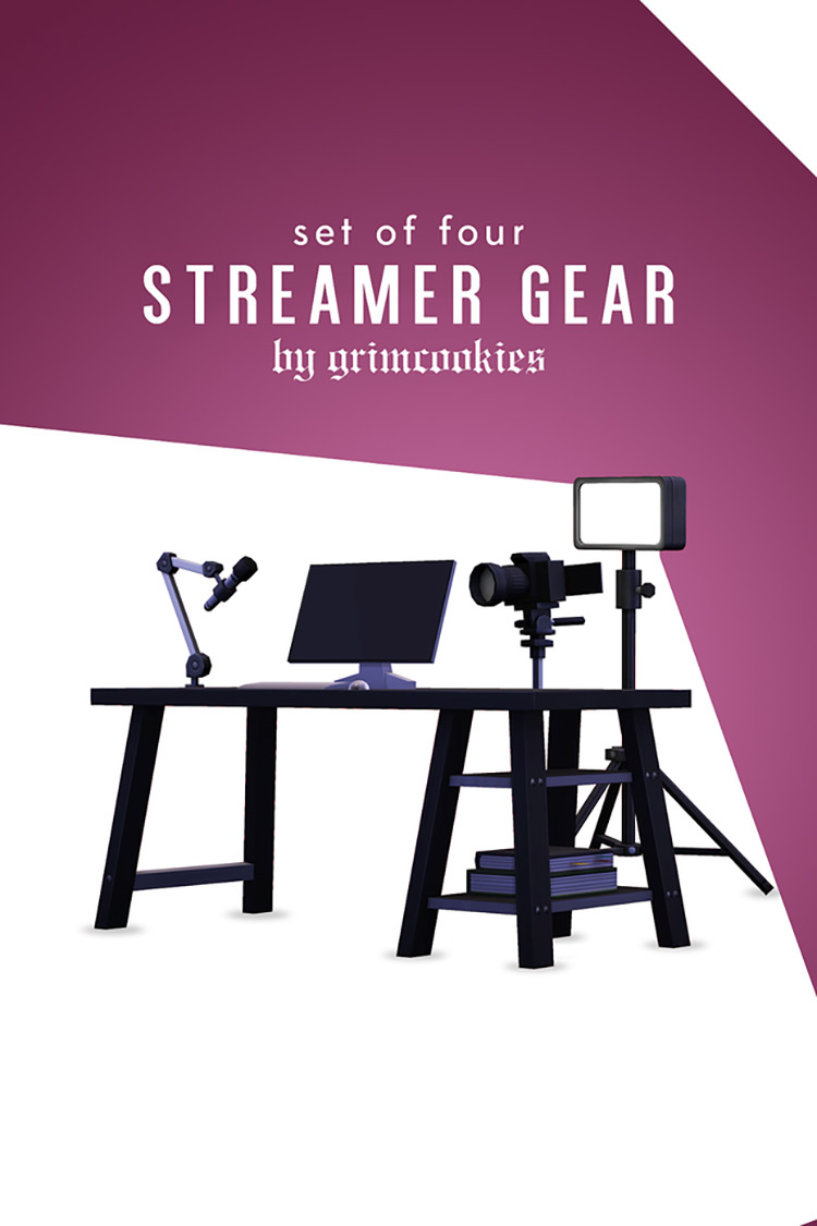 Streamer Gear Sims 4 CC