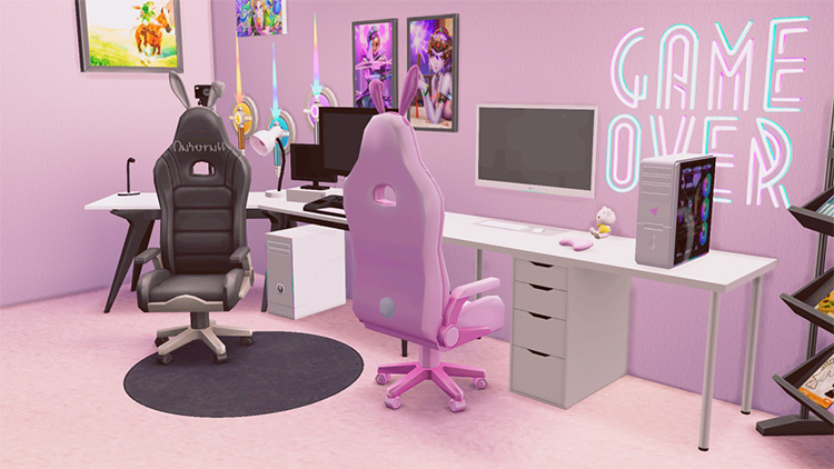 Bunny Gaming Chair Sims 4 CC screenshot