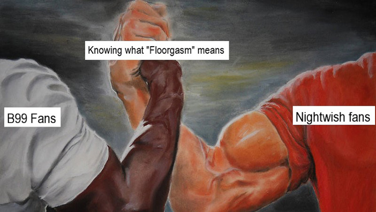B99 meme what is floorgasm