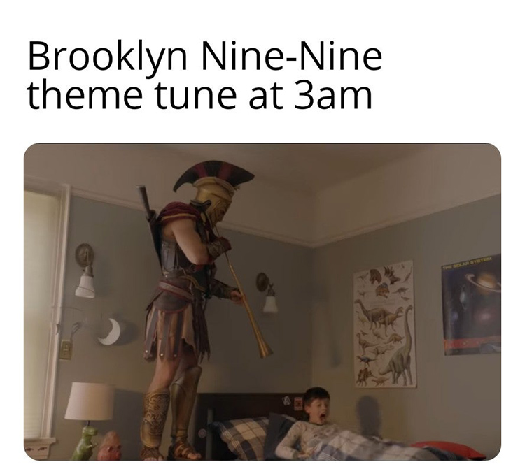Brooklyn Nine Nine loud intro meme
