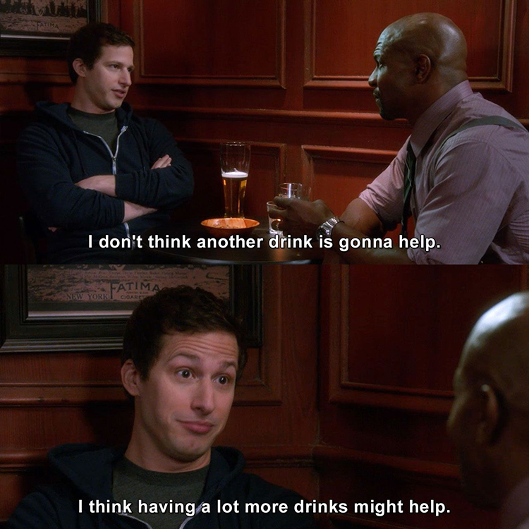 Jake and Terry drinks meme