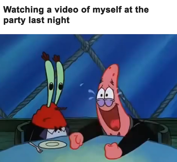Patrick and Mr Krabs meme