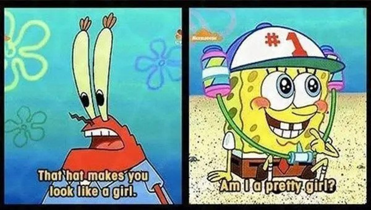 Krabs Spongebob - Am I a pretty girl?