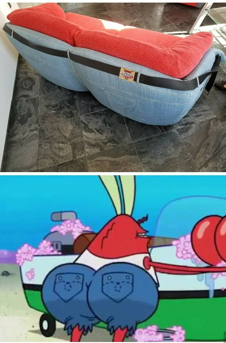 big butt washing car - mr krabs meme