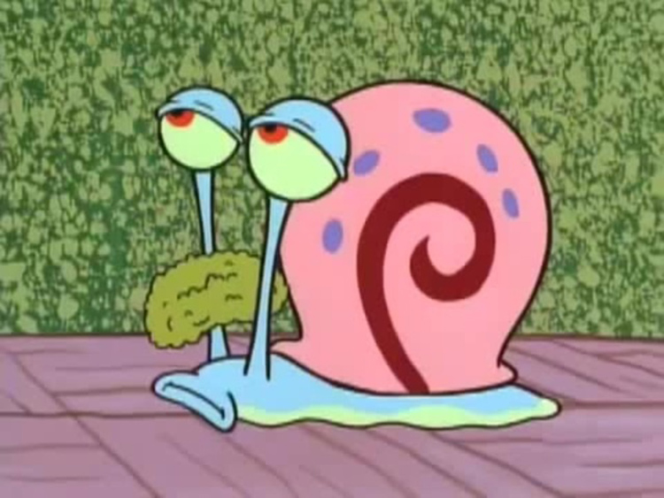 Gary with Squidward nose meme