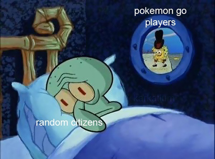 Pokemon Go vs random citizens