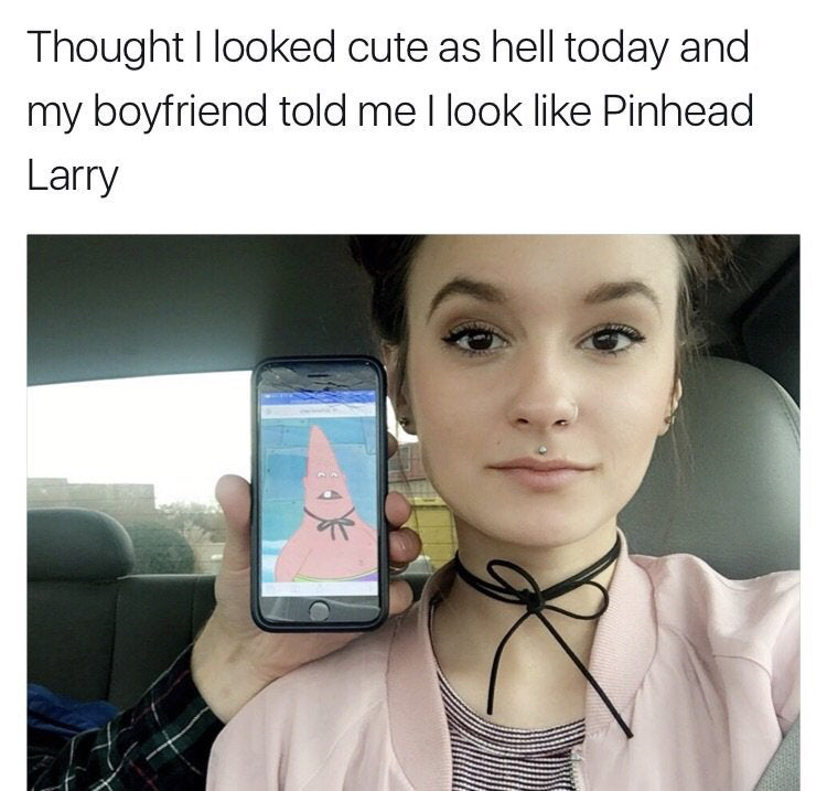 Girl's outfit looks like Pinhead Larry