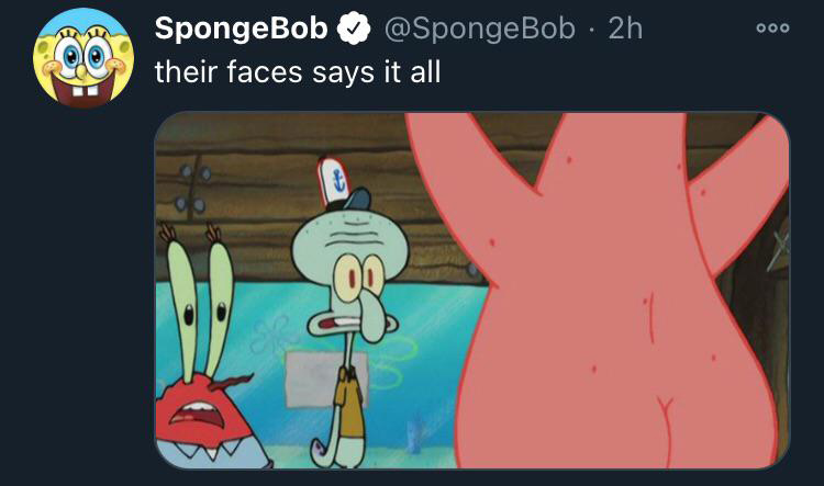 Faces say everything patrick meme