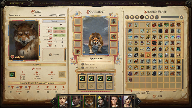 Call of the Wild mod for Pathfinder: Kingmaker