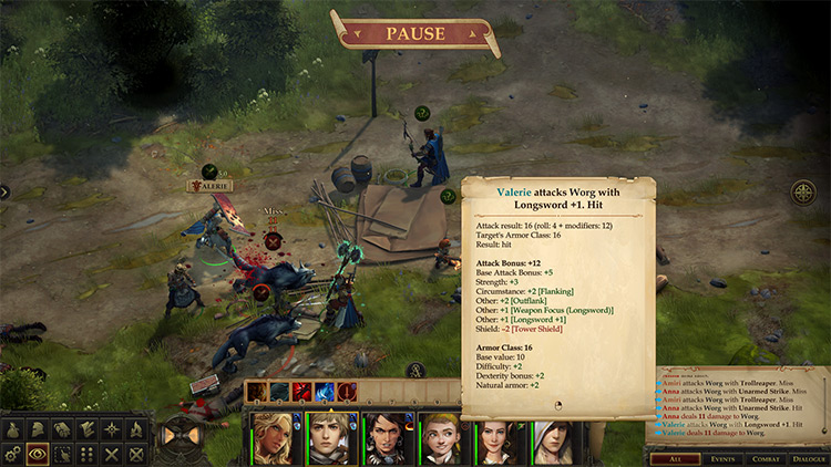 Proper Flanking 2 Pathfinder: Kingmaker mod