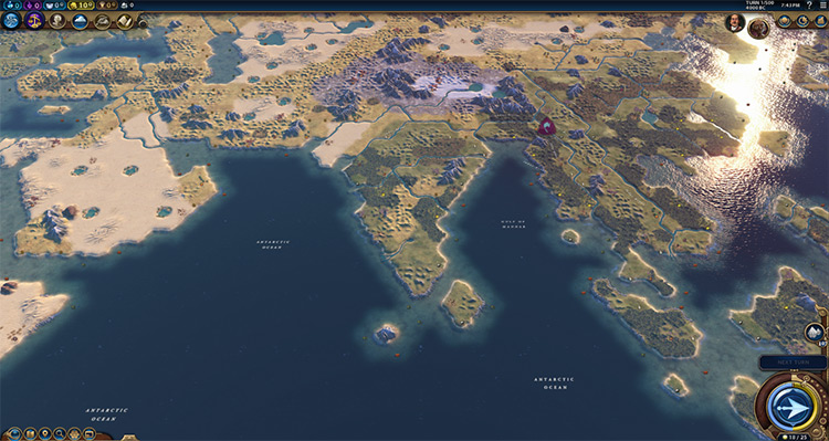 civ 5 builiding cities on small islands