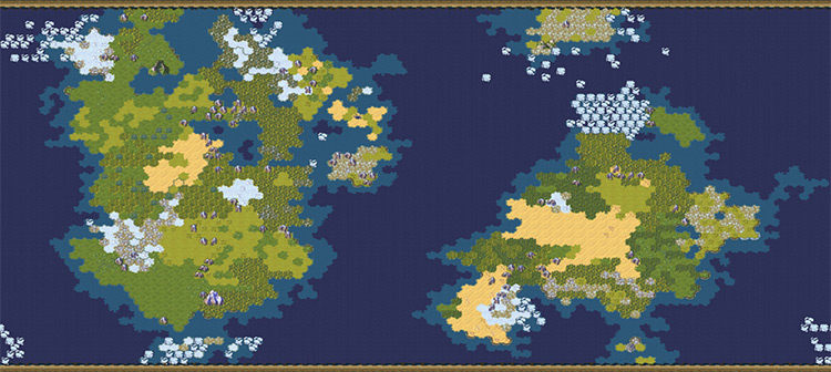 Fantastical Map Script mod for Civilization VI
