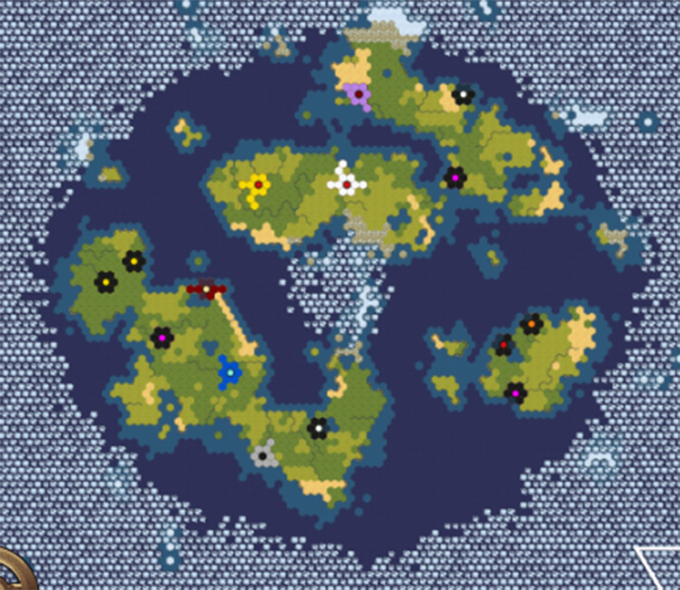 Azimuthal Map Script Civilization VI mod screenshot