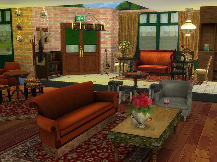 More FRIENDS Apartments (Better Central Perk) Sims 4 mod