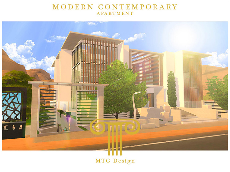 Modern Contemporary Apartment mod for Sims 4