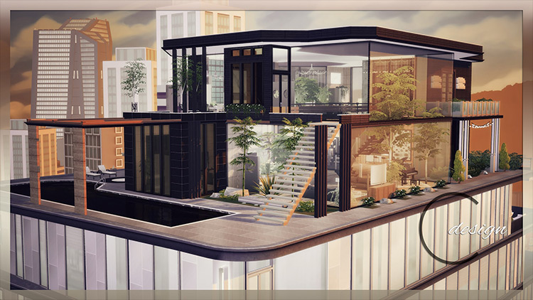Luxury Apartment Sims 4 mod screenshot