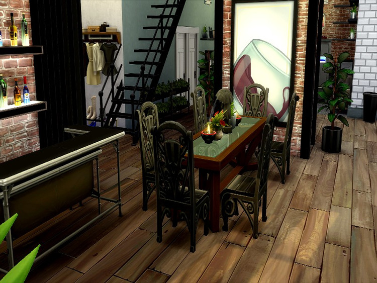 Industrial Apartment mod for Sims 4