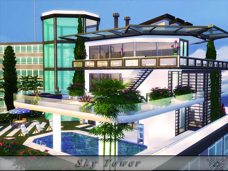 Sky Tower mod for Sims 4