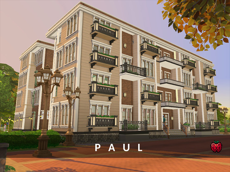 Paul Apartments Sims 4 mod