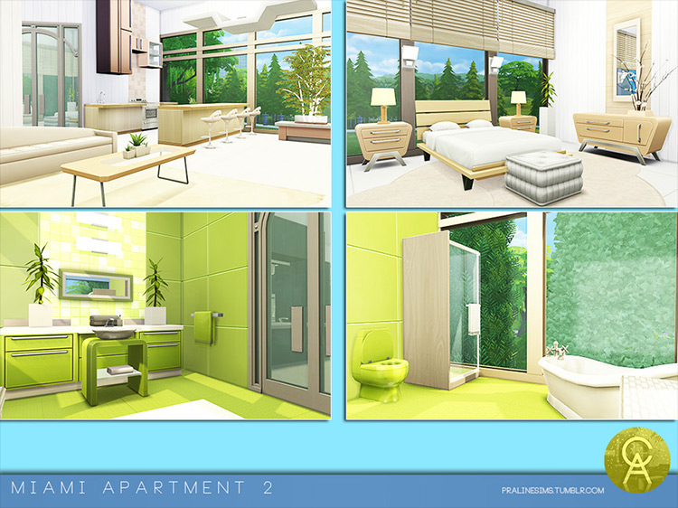 Miami Apartment 2 mod for Sims 4