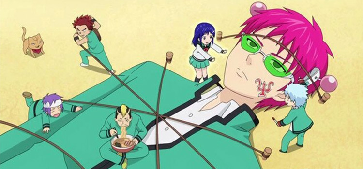 Disastrous Life of Saiki K screenshot being tied down