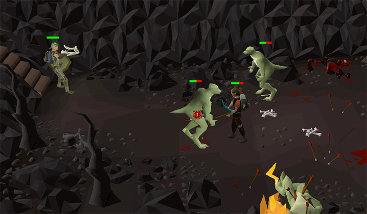 Lizardmen Battle in Lixardman Canyon / OSRS