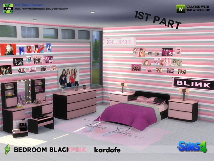 Blackpink Bedroom Set / Sims 4 CC