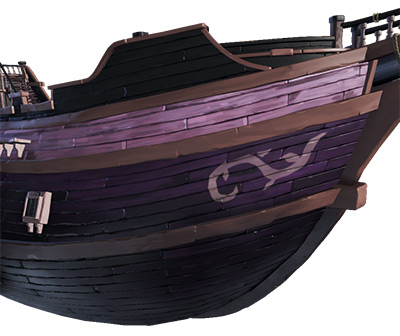 Thriving Wild Rose Hull Skin in Sea of Thieves