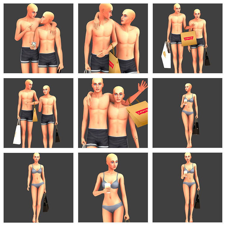 Let’s Shop! Poses for The Sims 4