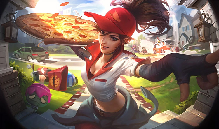 Pizza Delivery Sivir Skin Splash / LoL