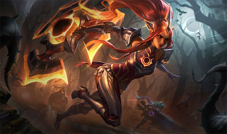 Solar Eclipse Sivir Skin Splash Art / LoL