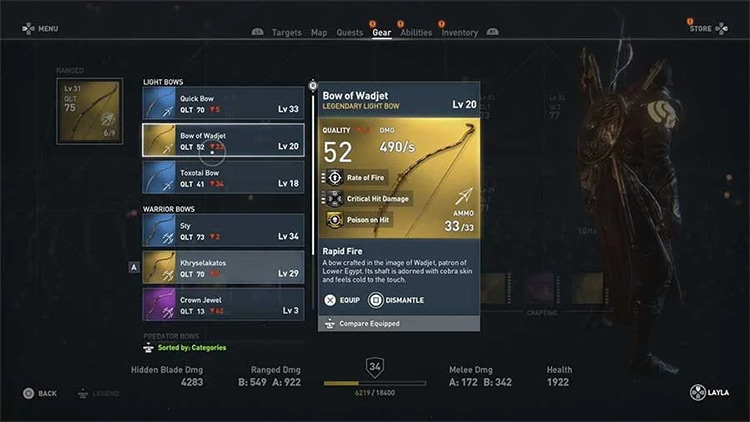 Legendary Bows Pack in Assassin’s Creed Origins
