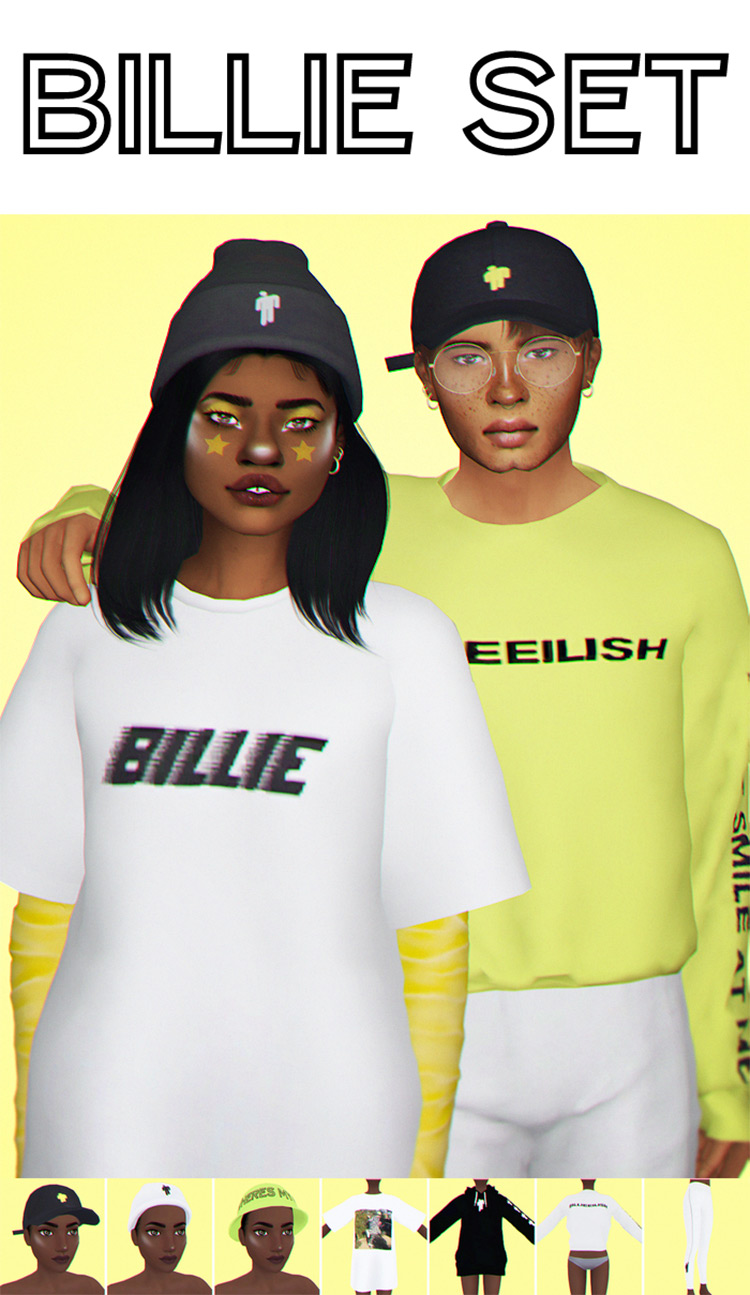 Sims 4 Billie Eilish CC  Hair  Clothes   More   FandomSpot - 70