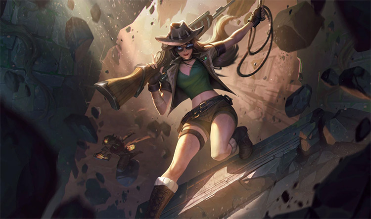 Safari Caitlyn Skin Splash / LoL