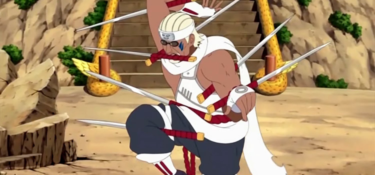 Killer Bee Seven Sword Style Pose in Naruto