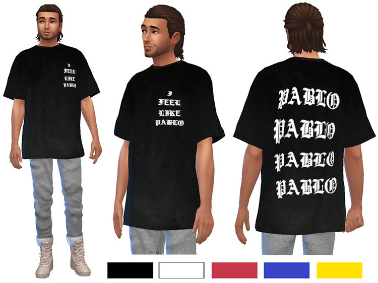 The Life of Pablo Merch / Sims 4 CC