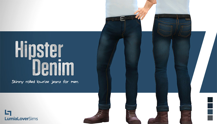 Hipster Male Jeans for The Sims 4