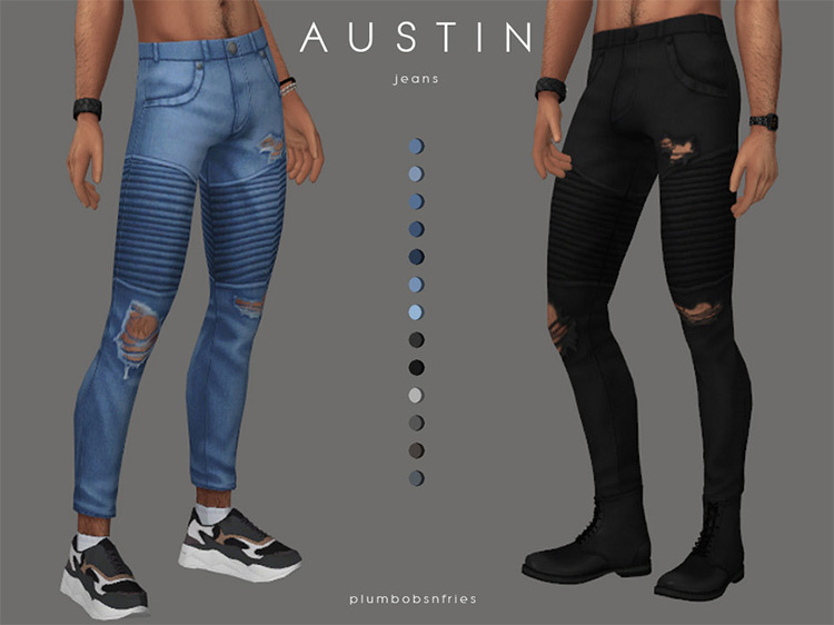 Austin Male Jeans CC for The Sims 4