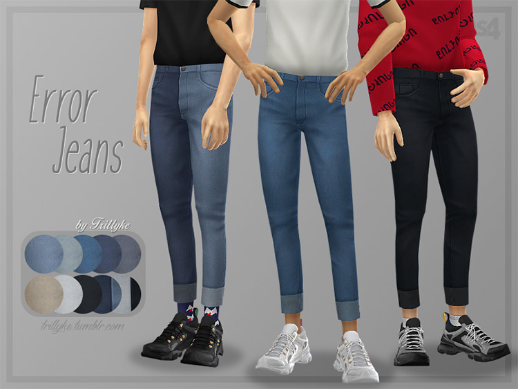 Sims 4 CC  Best Maxis Match Guy s Jeans  All Free    FandomSpot - 61