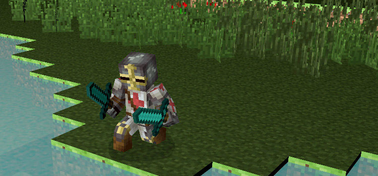 Medieval Knight Skin near Minecraft Lake