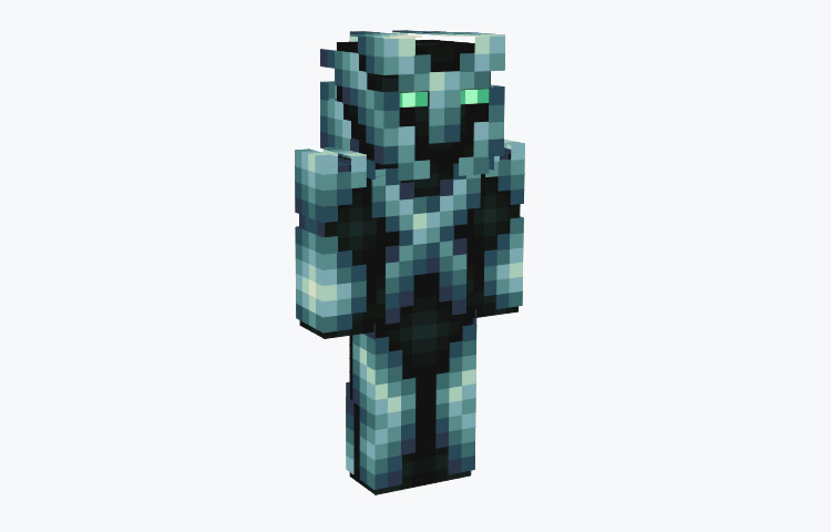 Blue Aether Warlord Knight Minecraft Skin