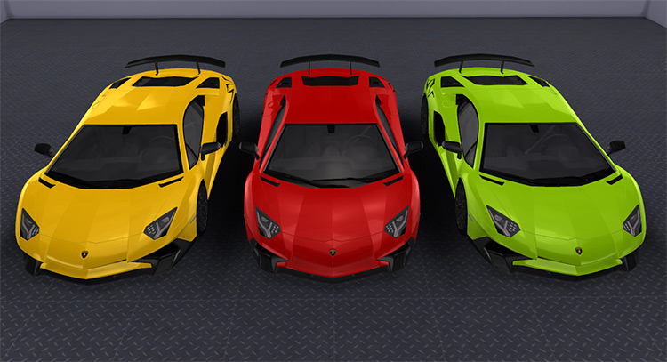 Lamborghini Aventador SuperVeloce (2015) for Sims 4