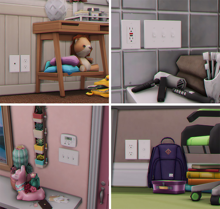 TS2 to TS4 Outlets & Light Switches for The Sims 4