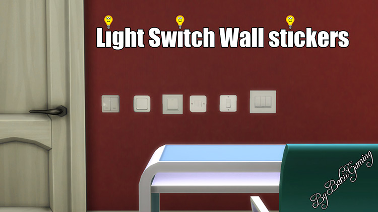 Light Switch Wall Stickers / Sims 4 CC