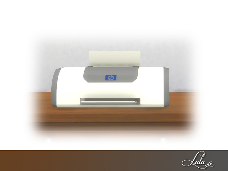 Porter Home Office Décor Printer by Lulu265 for Sims 4