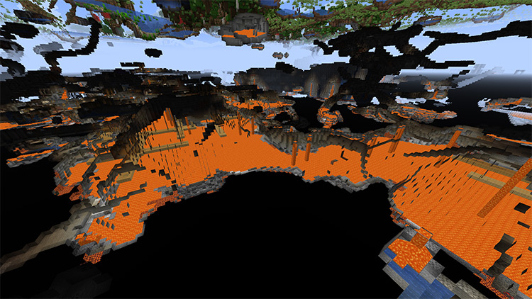 Volcanic Caverns mod for Minecraft