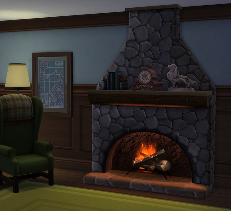 Sims 4 Maxis Match Fireplace CC   Recolors   FandomSpot - 68