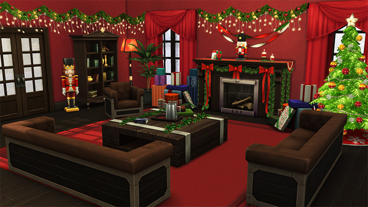 Holiday Celebration Fireplace Recolors for The Sims 4